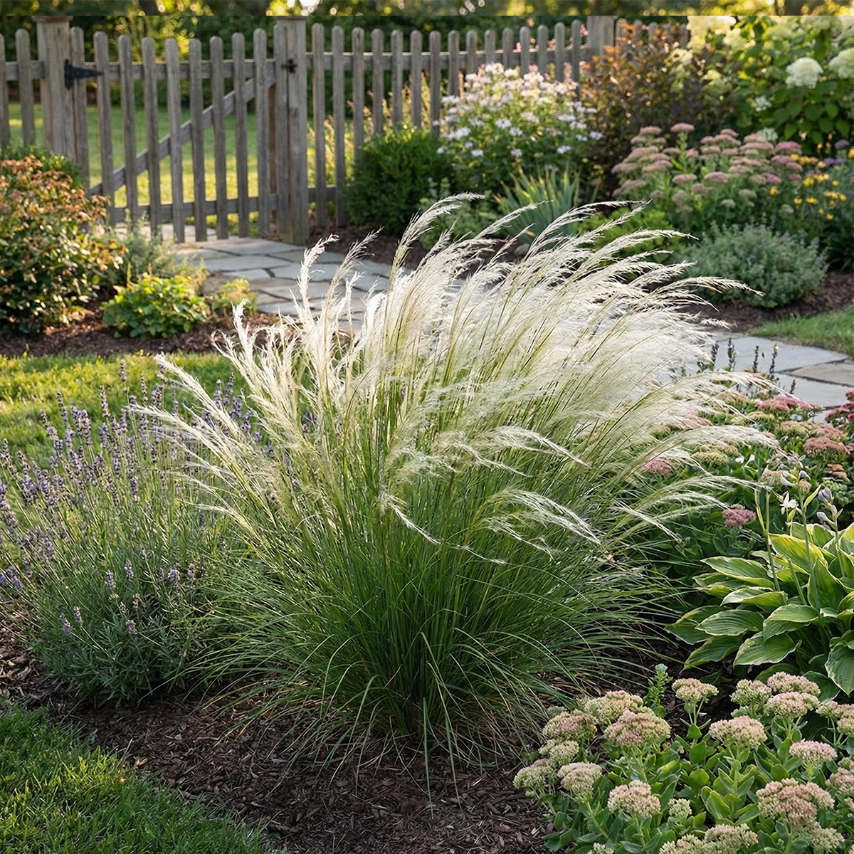 Lot de 6 - Stipa tenuissima 'Ponytails' - Stipe cheveux d'ange - H. 10-20 cm - P. 9 cm - 5
