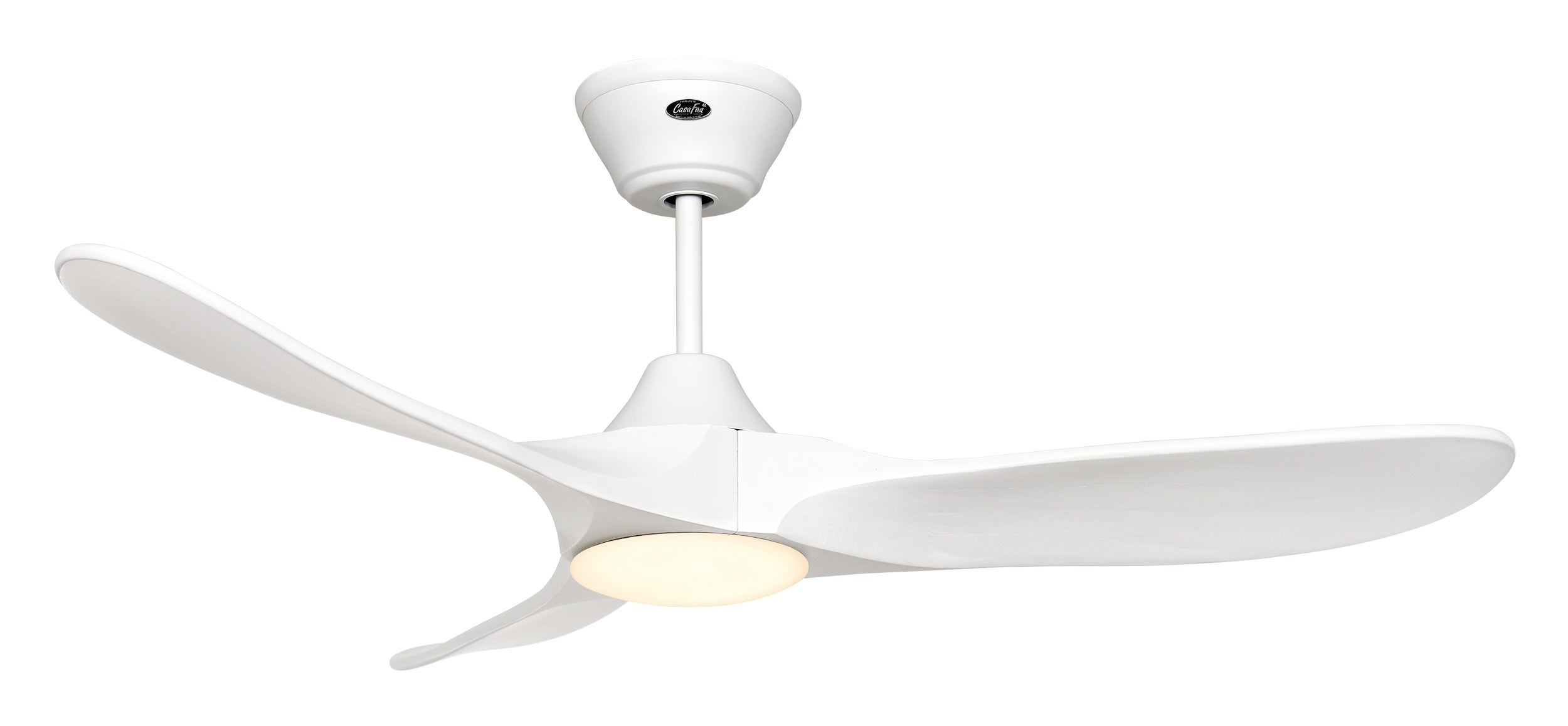 Ventilateur de Plafond Design 122 cm Casafan Genuino avec Pales en Érable et Moteur Chromé Brossé