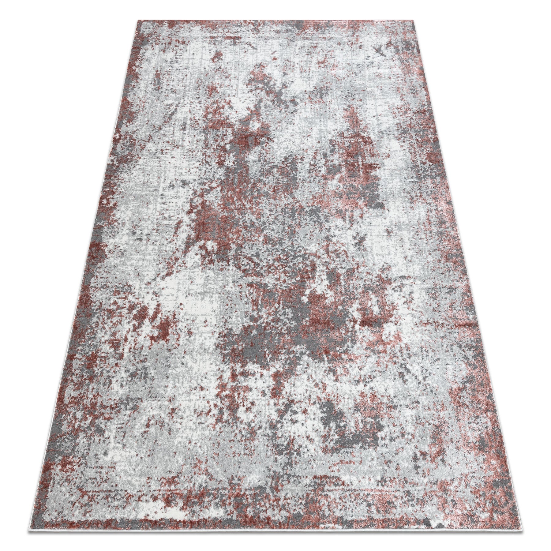 Dywan ALLURE 1959 Abstrakcja - Strukturalny, stylowy, glamour biały / różowy 280x370 cm