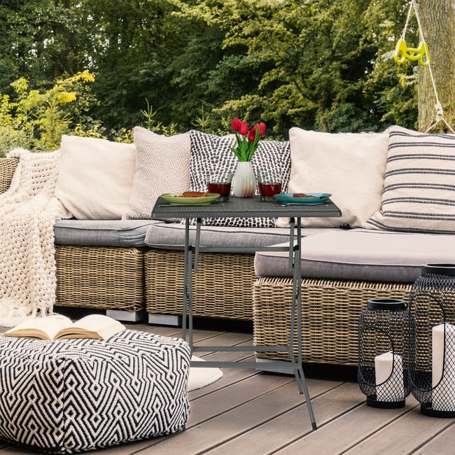 Tavolo Pieghevole da Giardino, Tavolino da Campeggio HLP: 73 x 62 x 62 cm, da Esterno, Aspetto Rattan, Grigio, Relaxdays | Leroy Merlin Tavolo Pieghevole da Giardino, Tavolino da Campeggio HLP: 73 x 62 x 62 cm, da Esterno, Aspetto Rattan, Grigio, Relaxdays | Leroy Merlin
