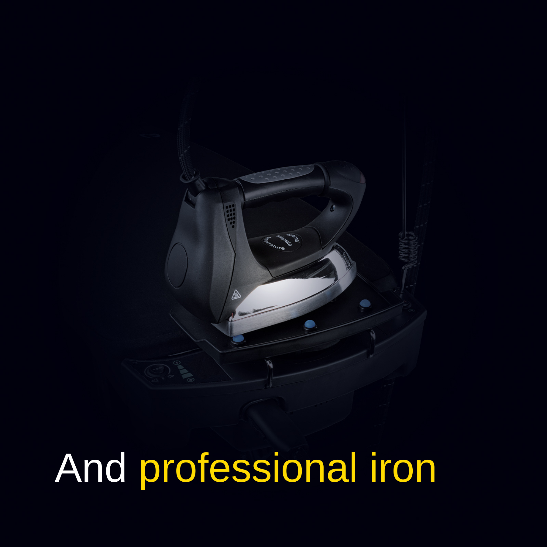 Asse da stiro aspirante e soffiante, tavolo da stiro nero pieghevole con porta caldaia, caldaia e ferro integrati Foxydry Vivo Full Steam - 6