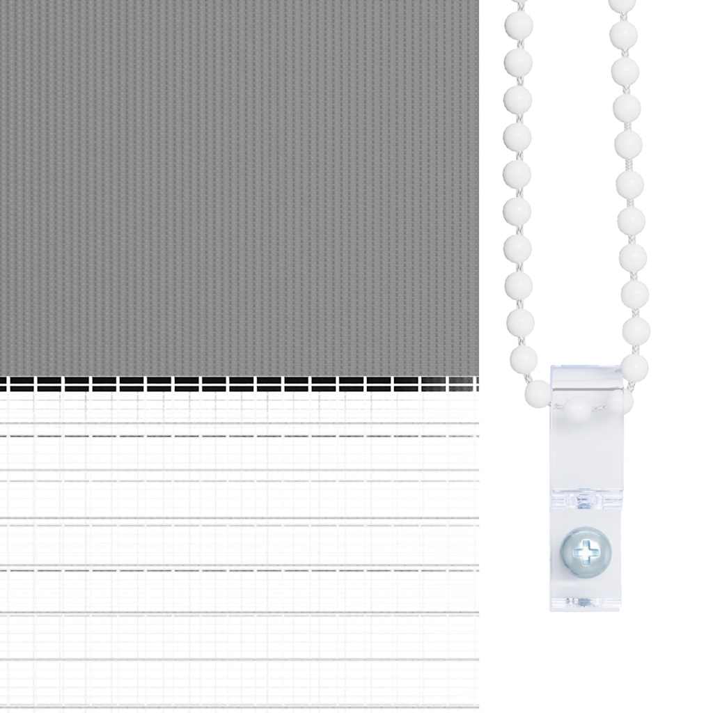 Tenda a rullo oscurante zebra 80x150cm grigia vidaXL - 8