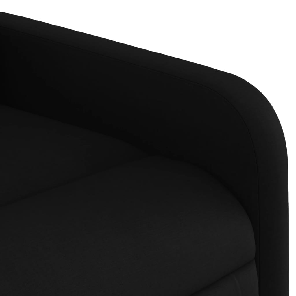 Fauteuil de massage inclinable Noir Tissu - 9