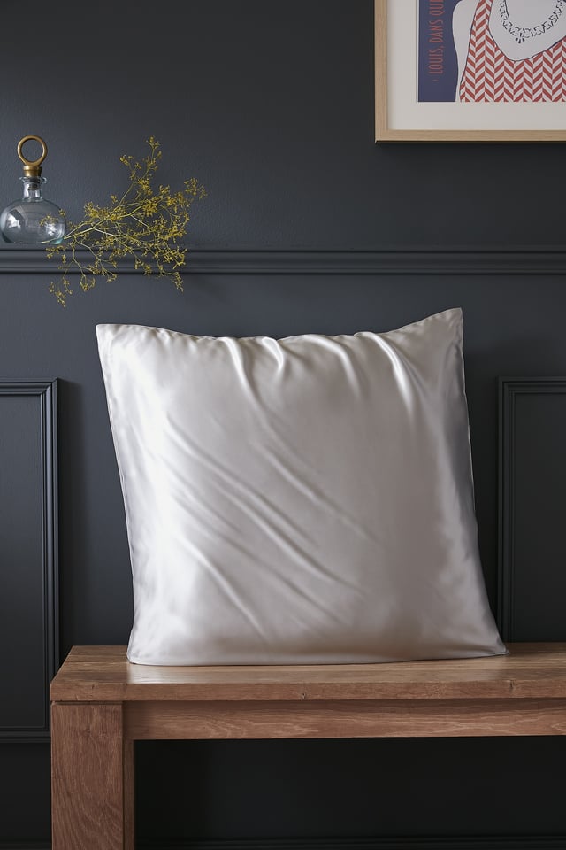 Taie d'Oreiller 63 x 63 cm - Soie de Mûrier Soanne Argent