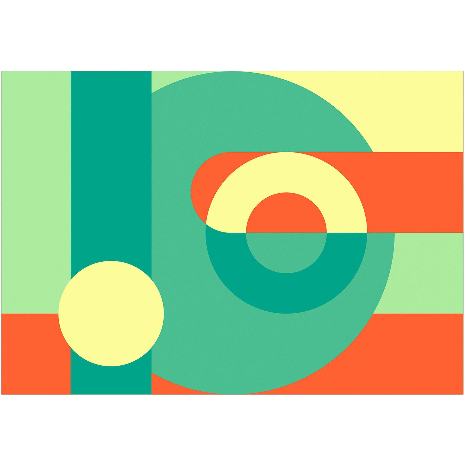 Papier peint adhésif Couronne géométrique - 147 x 105 cm - 2