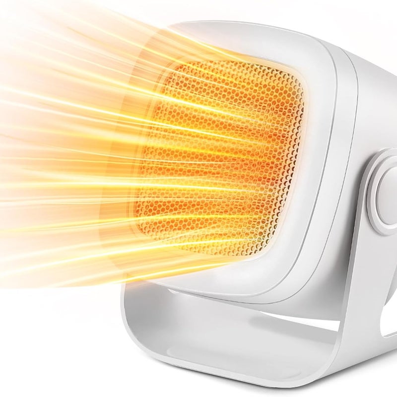 Nagrzewnica elektryczna, mini nagrzewnica elektryczna PTC 90° oscylacja, nagrzewnica elektryczna z 2 trybami, nagrzewnica przenośna