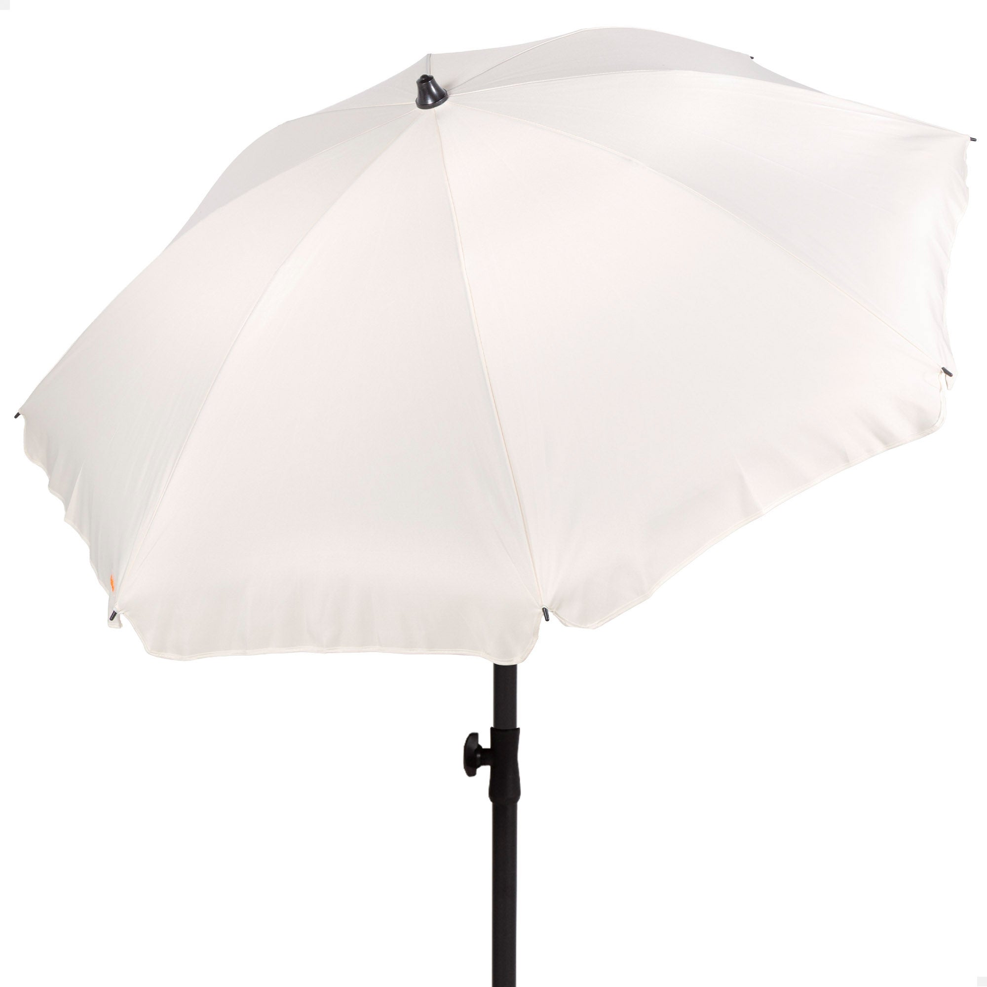 Aktive parasol 200 cm blanco crema con funda
