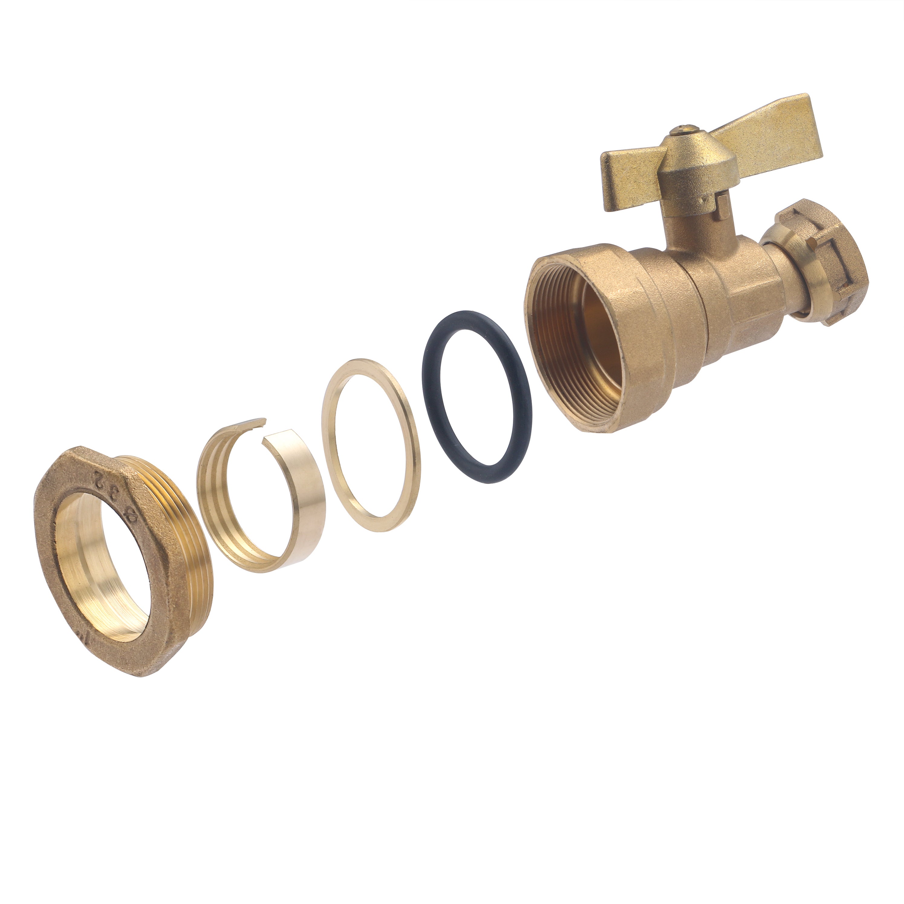 Vanne PE Laiton Ø32 - Femelle Ecrou Tournant 20x27 (3/4) NOYON & THIEBAULT - 7