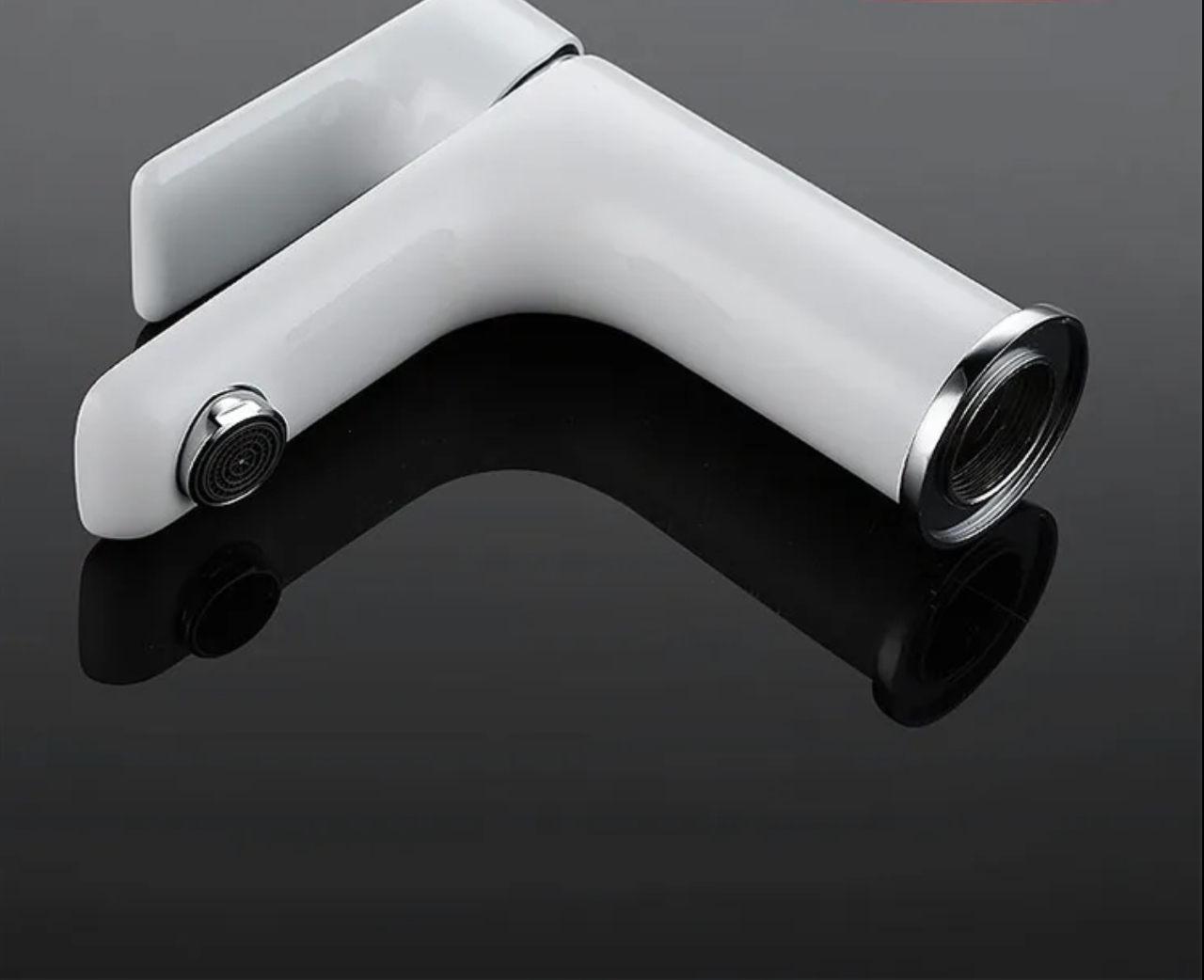 ROBINET DE LAVABO SUR PLAGE EN LAITON BLANC COLLECTION ARGOLIDE - 5