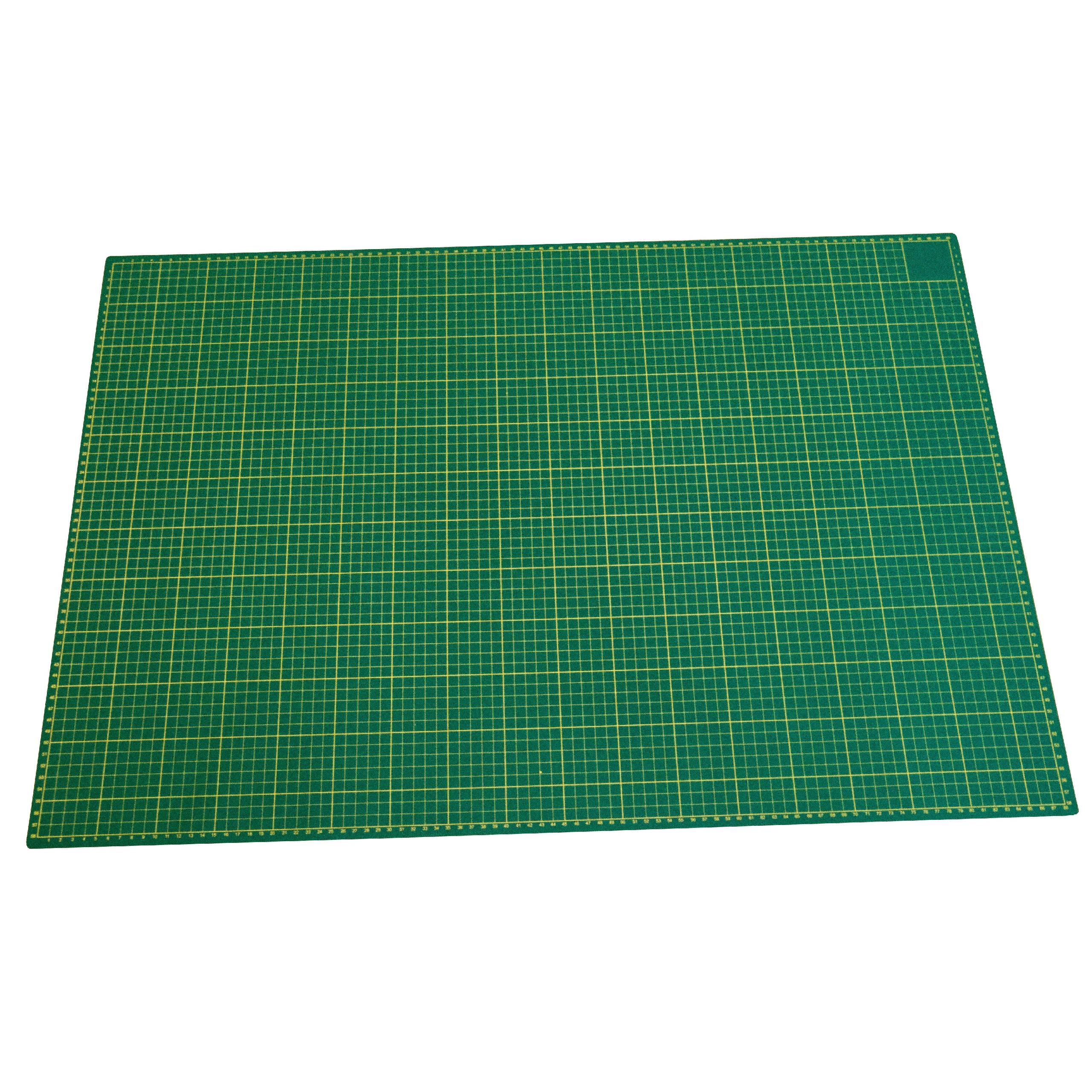 Tapis De Découpe Auto-cicatrisant Vert 90x60cm A1 - Surface Antidérapante Graduée En Cm/mm