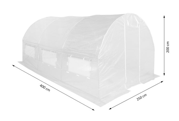 Tunel foliowy 2,5x4 m wzmocniony zielony - 7