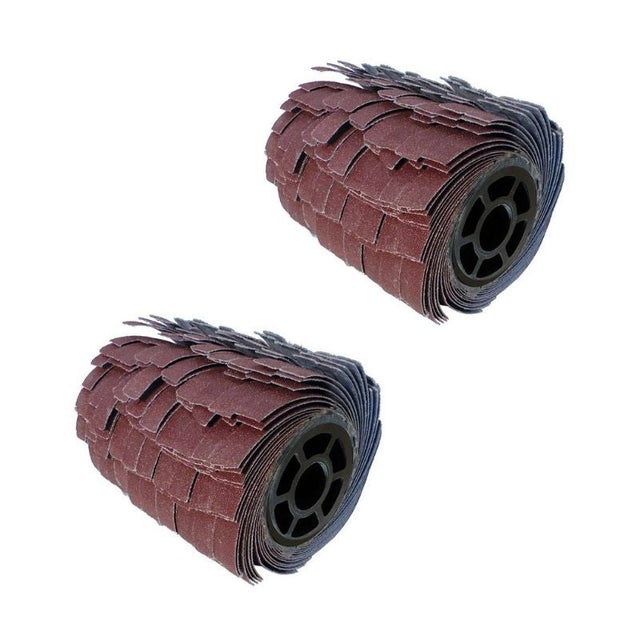 2 brosses 120*100mm à lanières abrasives PEUGEOT - grain80