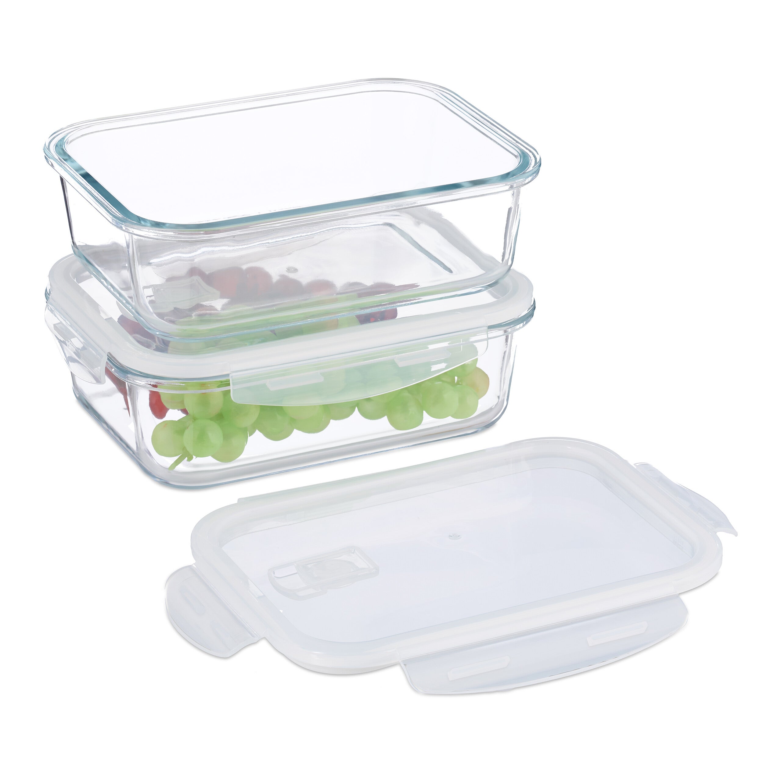 CONTENITORE PER FRIGO ermetico con coperchio plastica alimenti 1,4 lt