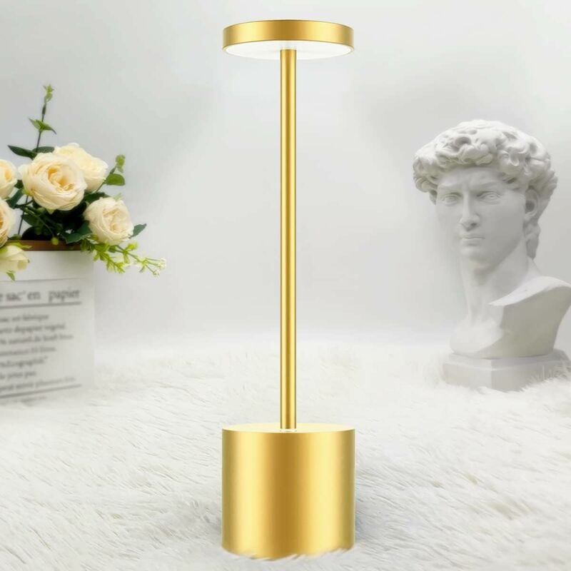 Bezprzewodowa lampa biurkowa z możliwością ładowania lampa stołowa LED mAh metalowa konstrukcja ładowanie USB tryby kolorów postawienia szafce nocnej