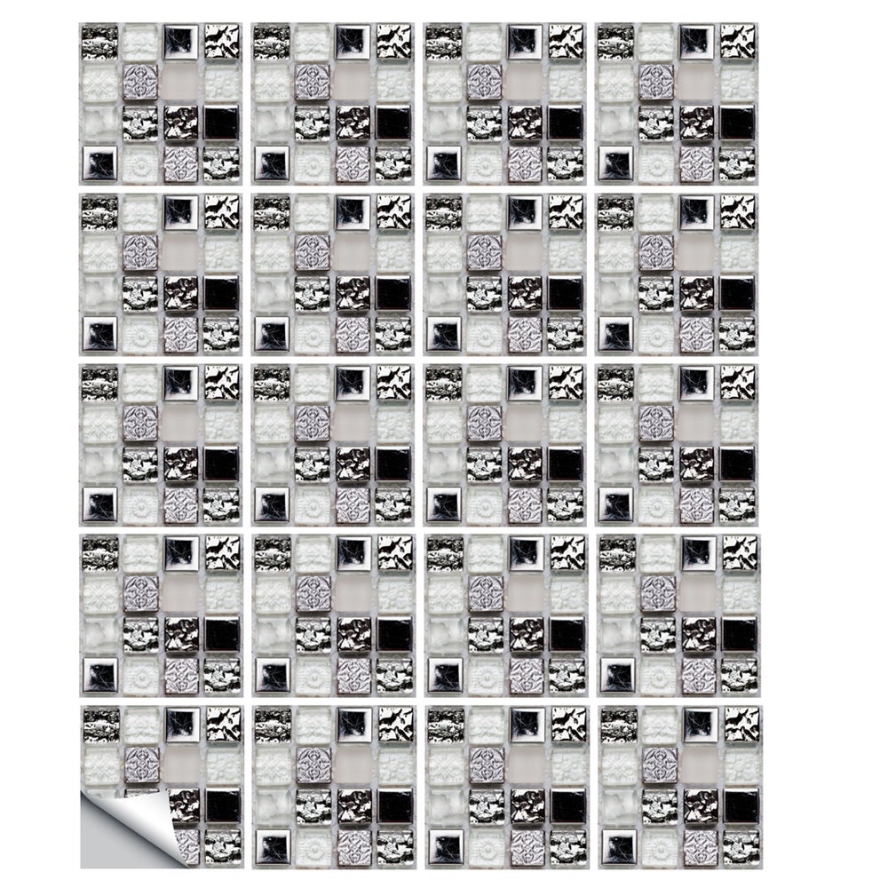2880 Autocollants Mosaïque Miroir 5x5mm Bleu - Carreaux Acrylique Pour Boule Disco DIY