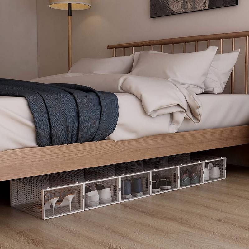 Range chaussure - Boites à chaussures - Moyen format - Blanc transparent - Lot de 12 - SECURY-T - 8