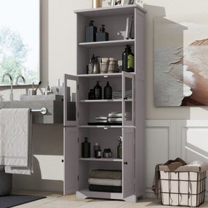 Étagère Murale D’angle 5 Niveaux Flottante - 20x20x126 Cm, Blanc, Support 50 Kg, Rangement Gain De Place