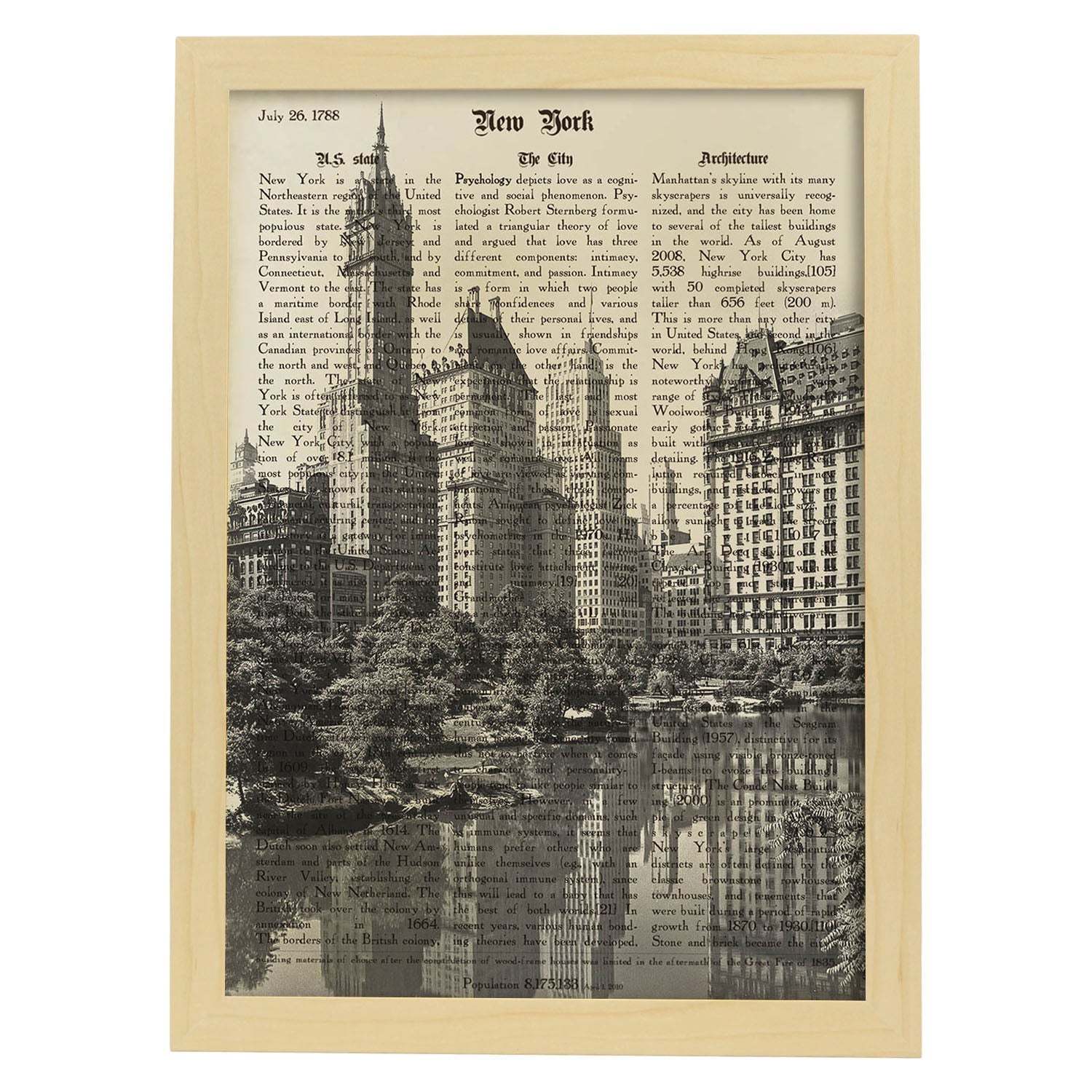 Histórico - Póster De Mapa Del Metro De Nueva York De 1954 - 24 X 36