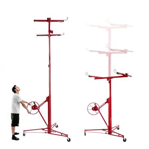 Élévateur à plaques de plâtre pour plaques de plâtre et plafonds : charge max. 68 kg, hauteur de travail 140-350 cm - 3