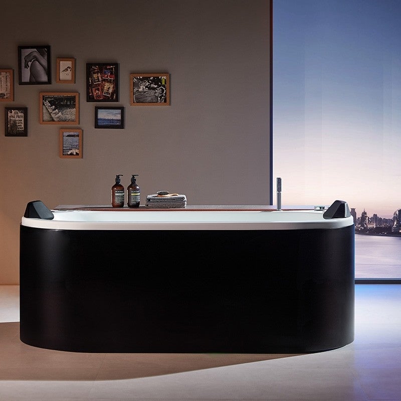 Baignoire balneo NEO BLACK 1 place ARCHIPEL® 180x86 - 6