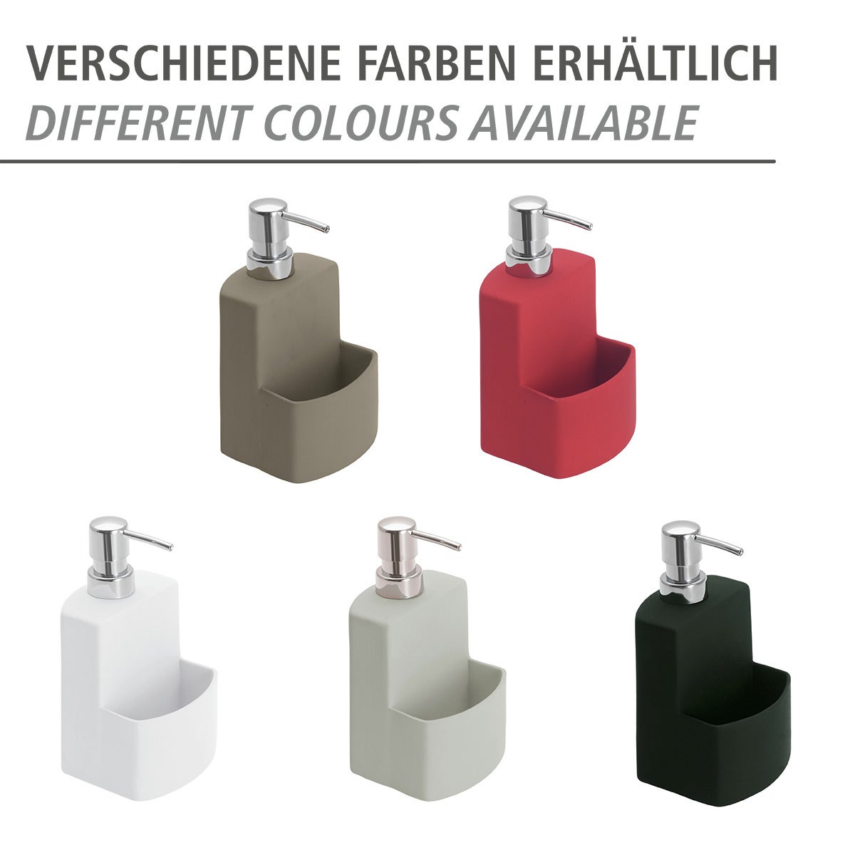 Distributeur De Savon Liquide Céramique Blanc Festival 380ml - 5