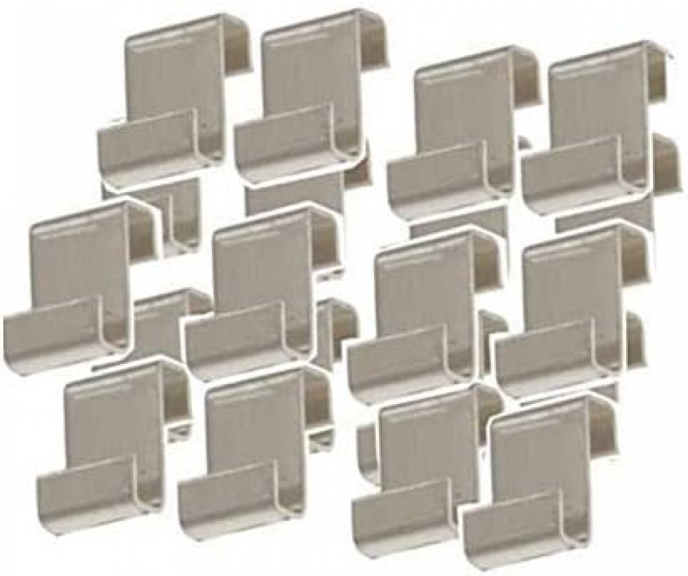 Lot de 90 Serre Vitrage Clips, Clips de fixation pour vitre de verre à effet de serre en acier inoxydable, Pinces de Fixation pour Serre en Verre - 2