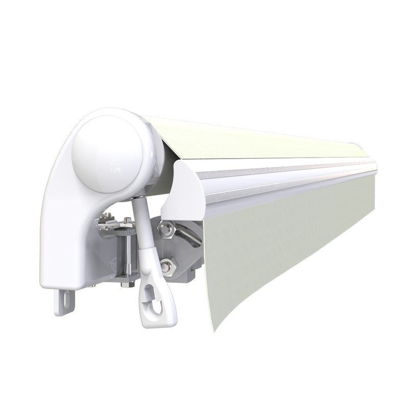 Store banne manuel 4 x 3 m Monobloc pour terrasse - Écru - 4