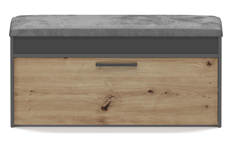 Topeshop PARMA SZAFKA ANT/ART organizer na buty Closed Anthracite Oak