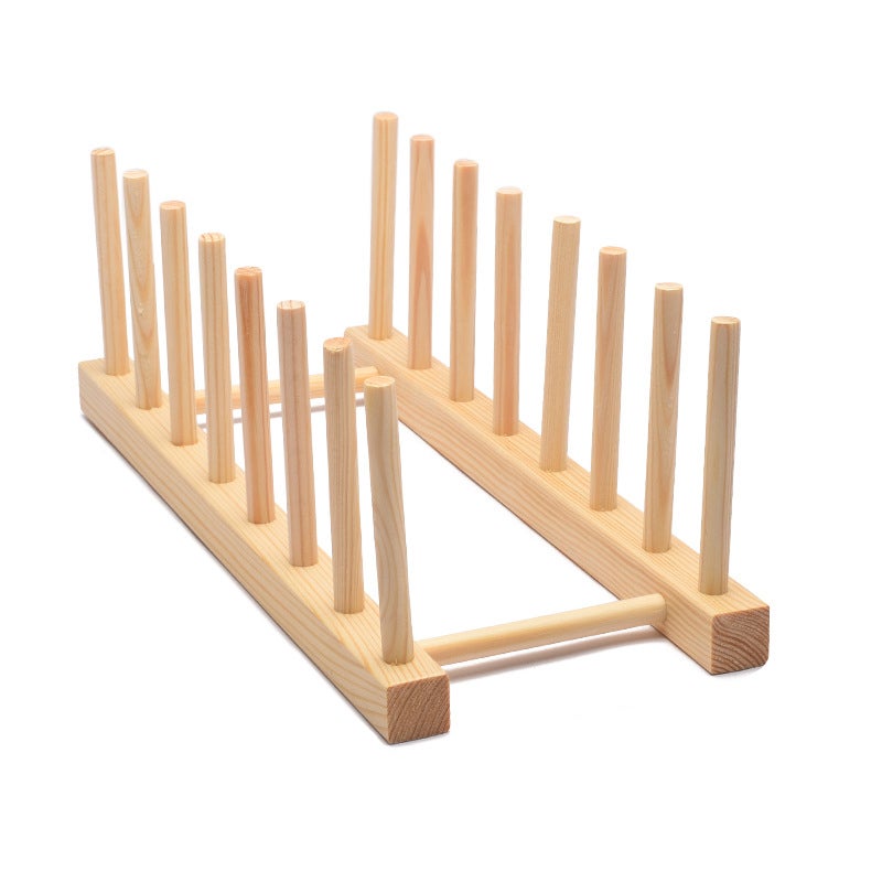 Bambusowy drewniany stojak kuchenny na deskę do krojenia, stojak na naczynia, organizer na talerze, pokrywki do garnków