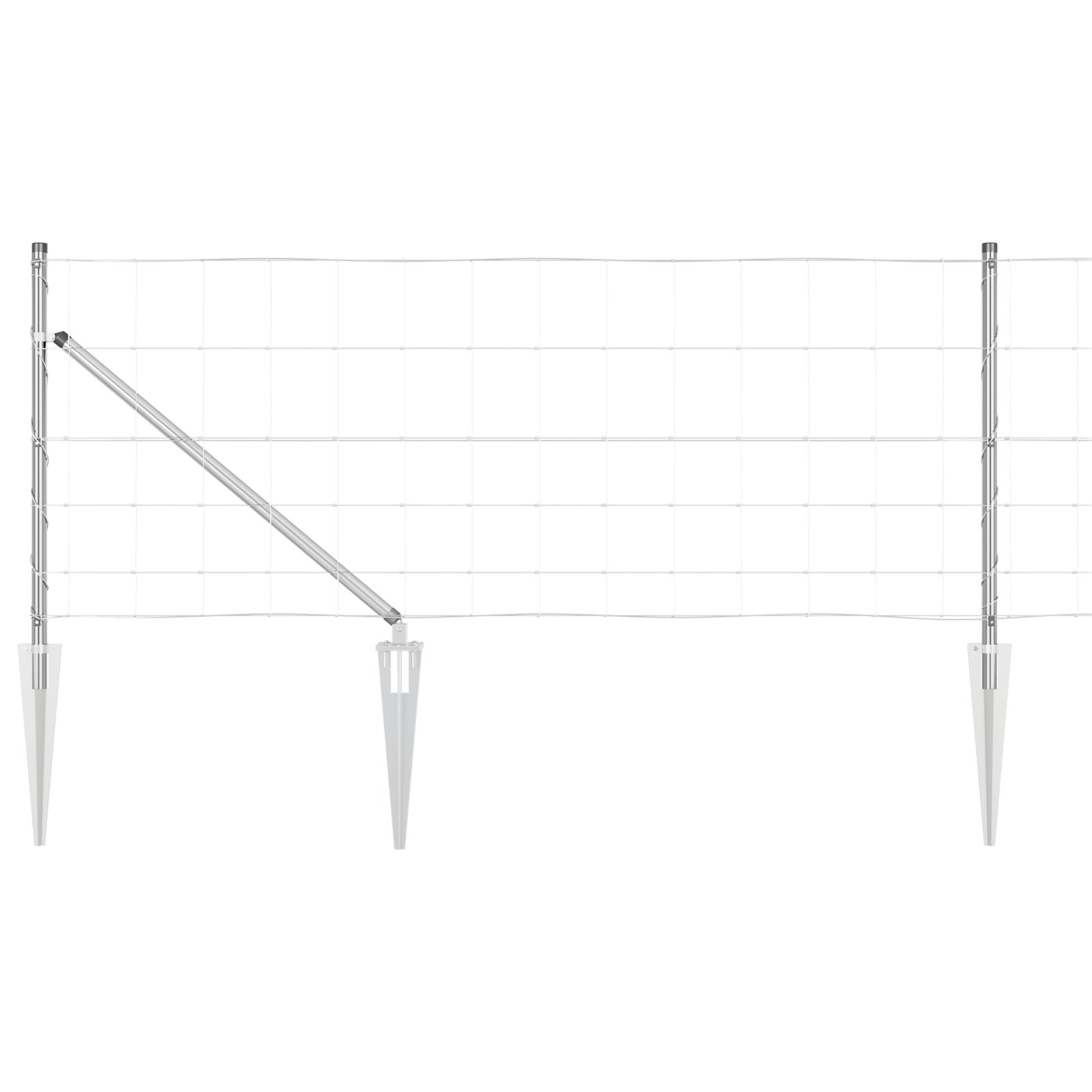 Słupek ogrodzeniowy. Galwanizowany 100 x 0,8 m Stal vidaXL