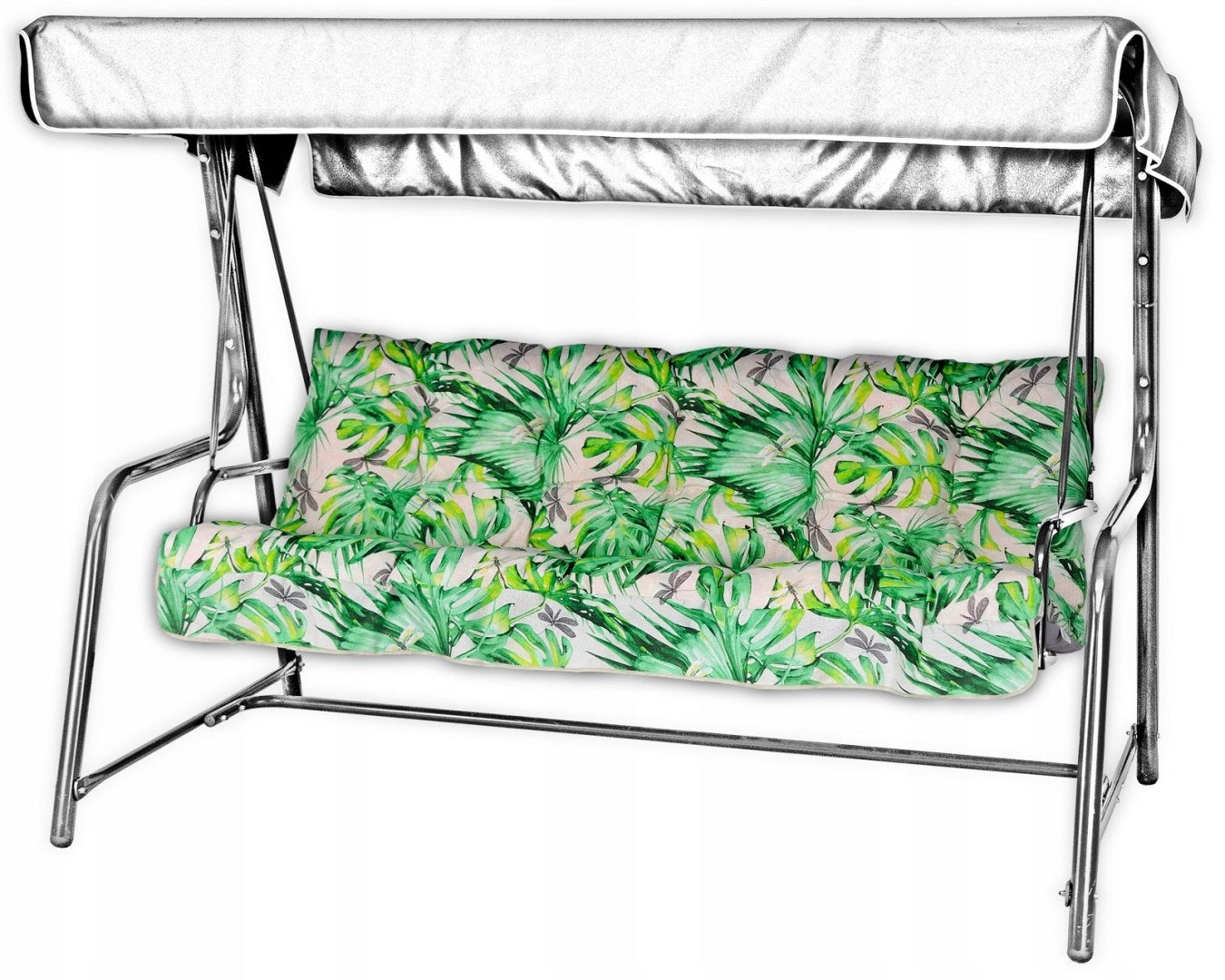 Poduszka na huśtawkę ogrodową AMPO 175 cm zielony beżowy 1 szt.