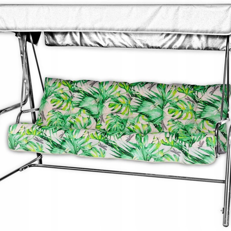 Poduszka na huśtawkę ogrodową AMPO 175 cm zielony beżowy 1 szt.