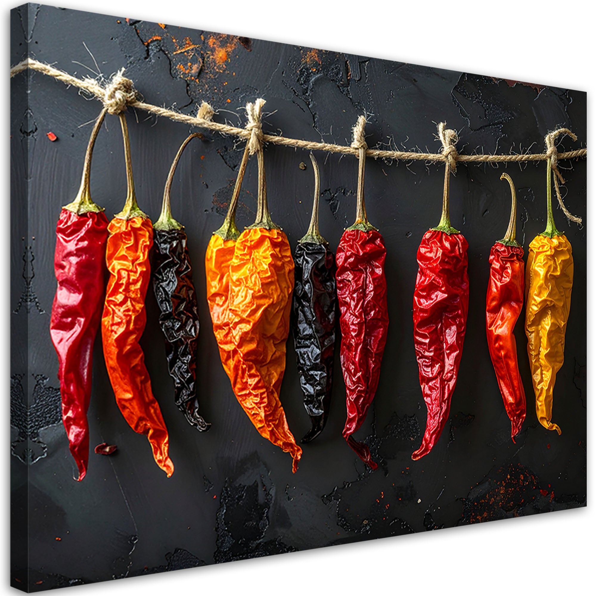 Obraz do kuchni restauracji baru jadalni, Suszone papryczki chilli 120x80