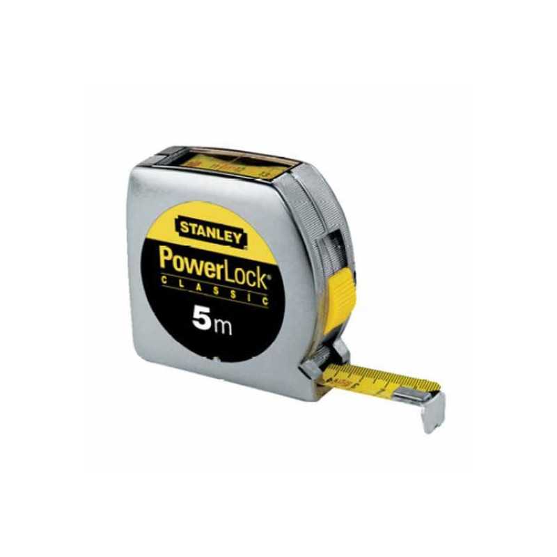 Ruban à Mesurer Stanley Powerlock 5m X 19mm - Mètre Ruban 1-33-194 état Neuf