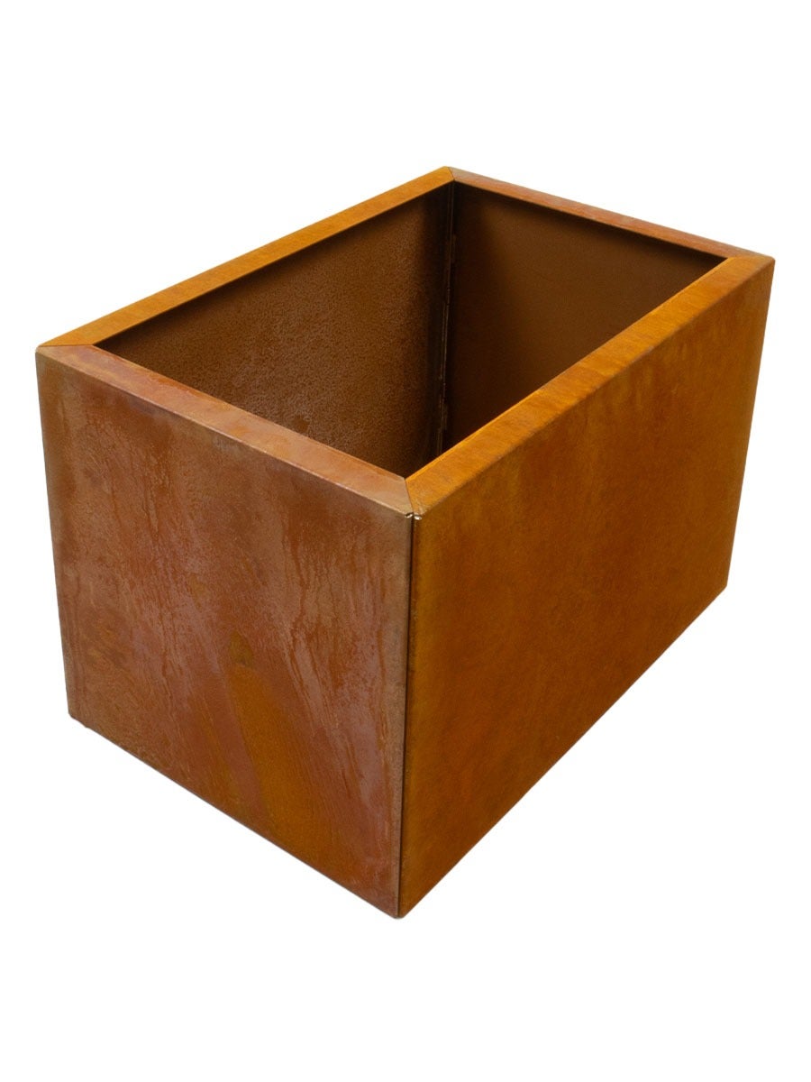 Acier Corten Jardinière Carré pour le jardin | (60x40x40cm) - 3