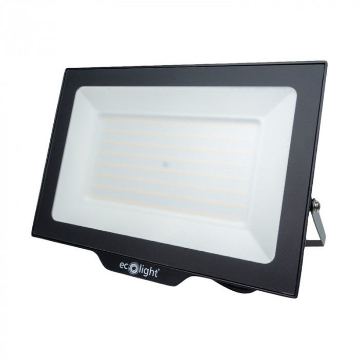 Naświetlacz LED czarny LED 200W 3000K 18000lm IP65 wym: 29 x 38 x 3,2 cm aluminium Ecolight