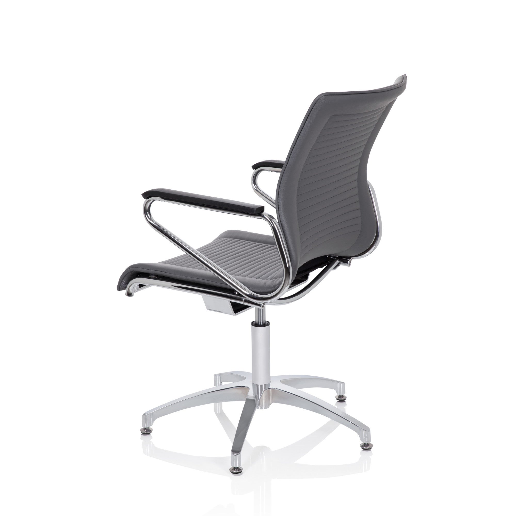 Sedia da conferenza / Sedia da visitatori / Sedia ASTONA V PU Grigio hjh OFFICE - 8