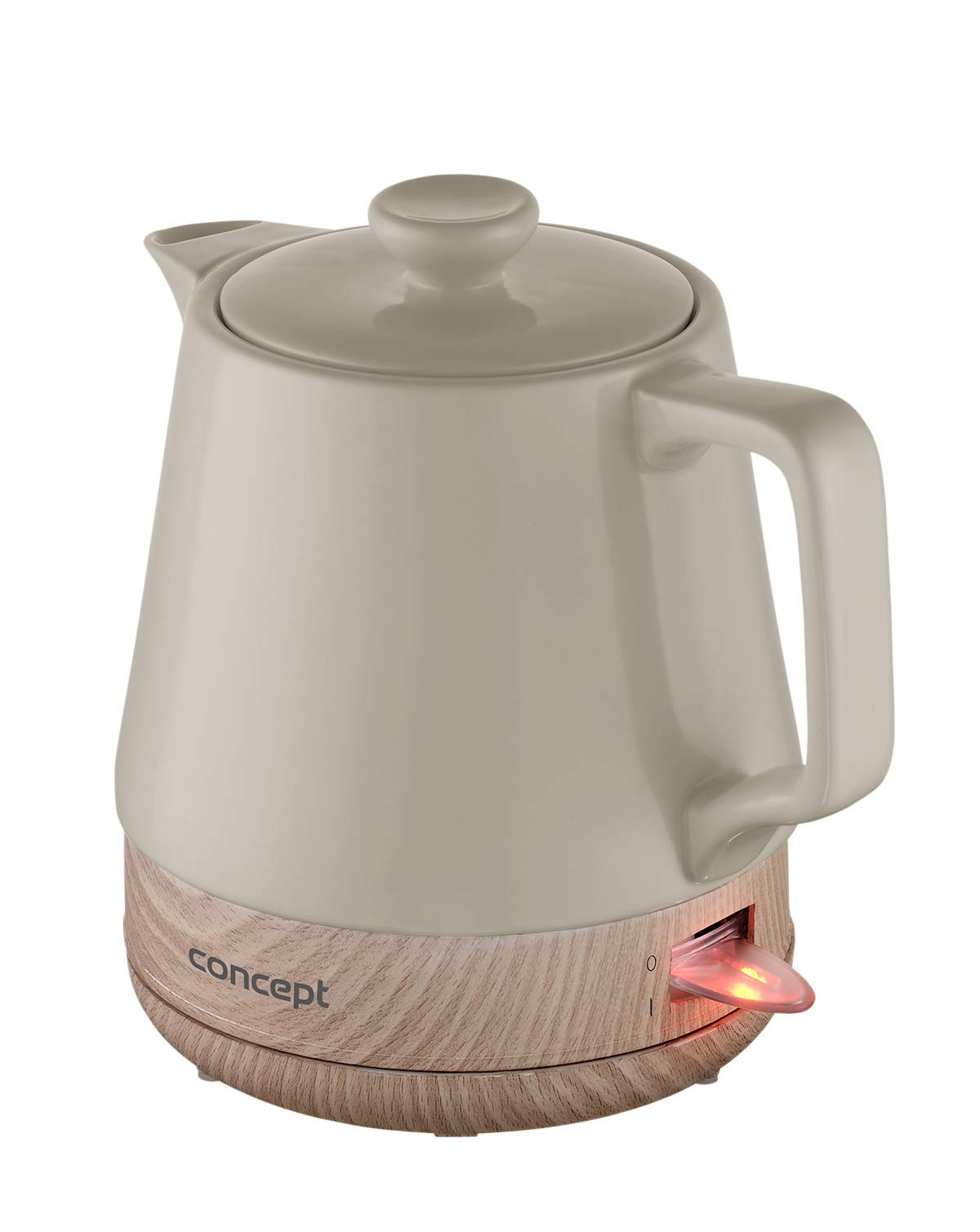 CONCEPT Hausgeräte RK0061 - Bollitore in ceramica, 1 l, colore: Caffè - 3