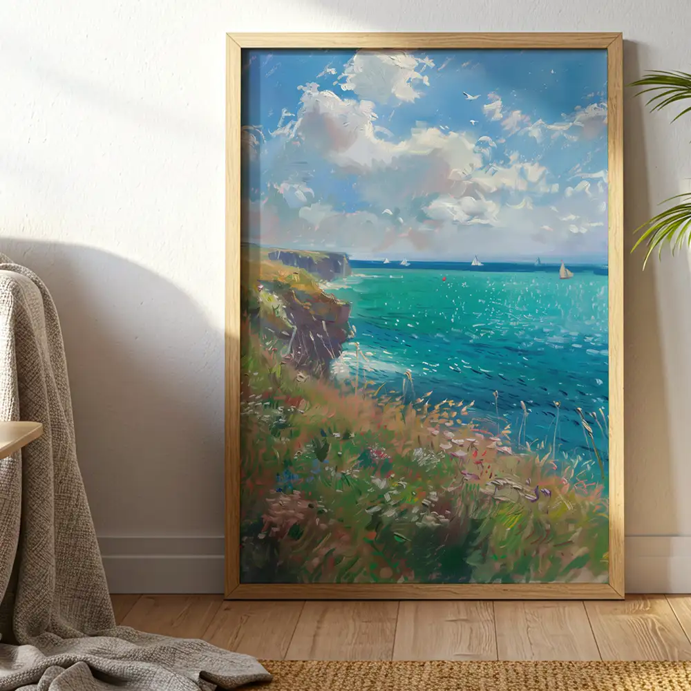 Tableau Décoratif Paysage 150x75cm - Impression Toile Montagnes Lever De Soleil, Décoration Murale