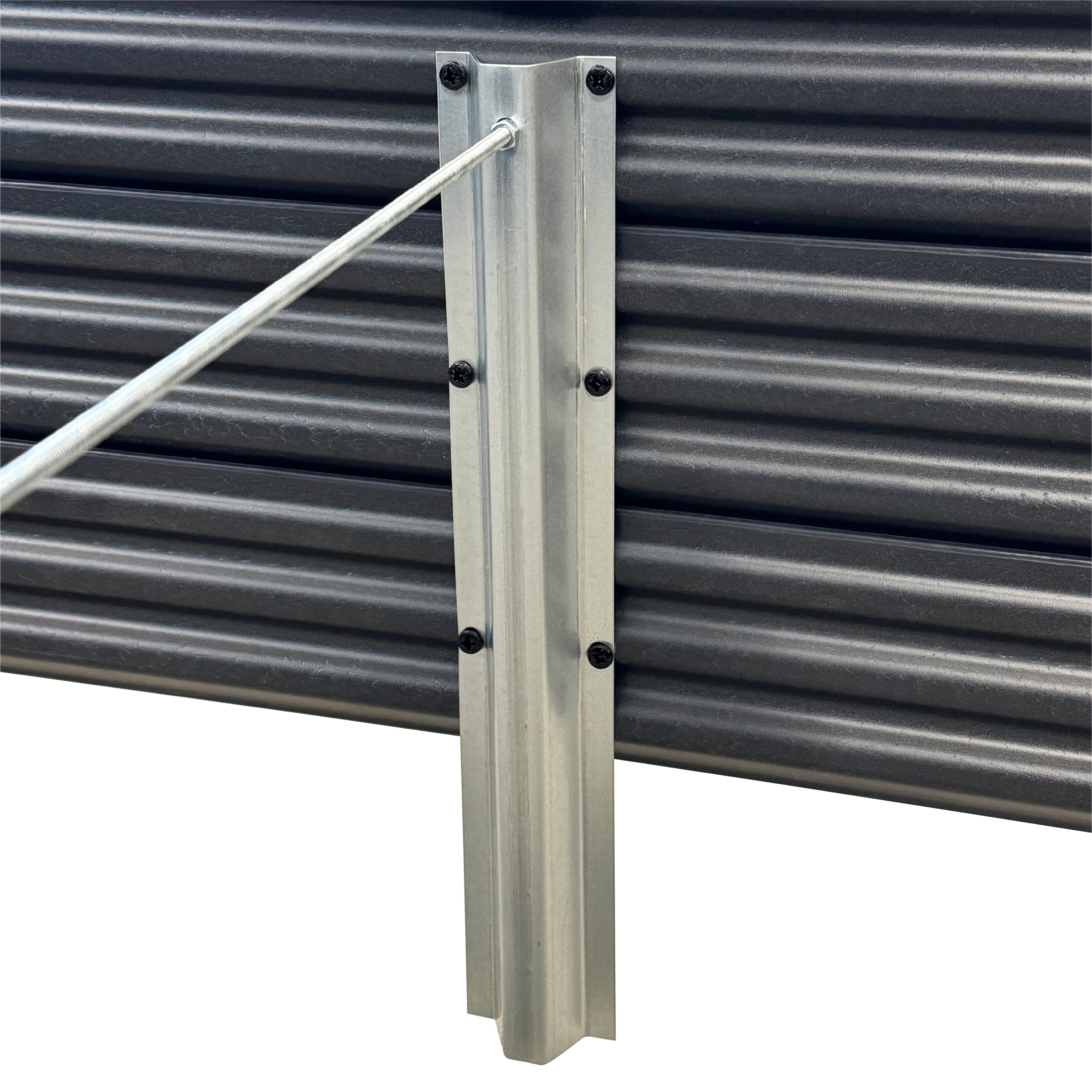 Jardinière surélevée GPPS KLASIKA Woodlook, anthracite 150x75x30 - 5