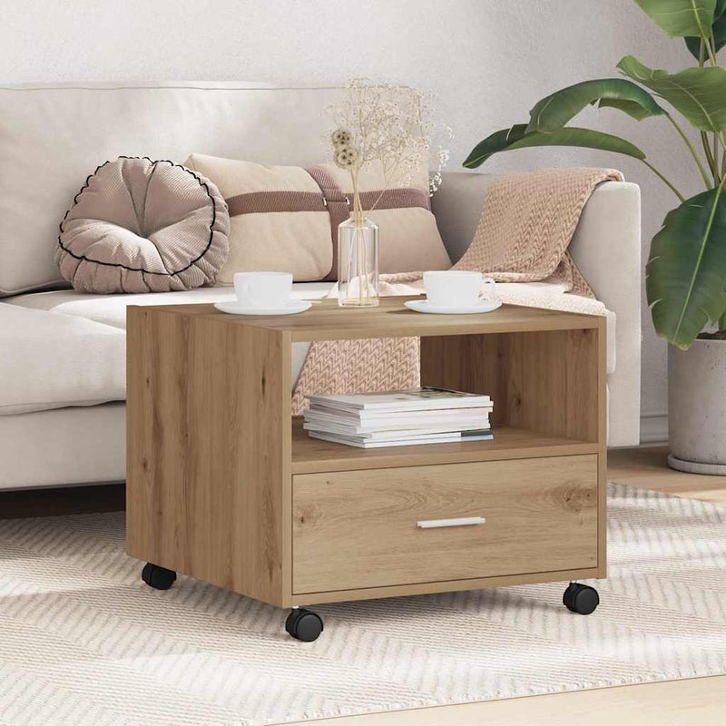 Stolik kawowy with Drawer dąb artisan 55 x 55 x 45 cm