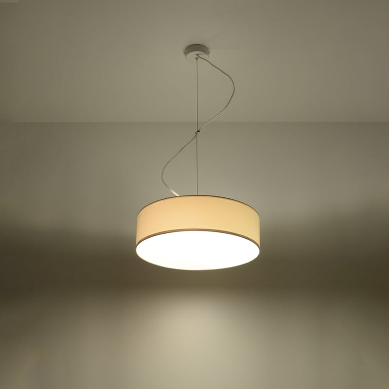 Lampa wisząca CERCLE 35 biała LED 3000K - 35x35x111cm Sollux