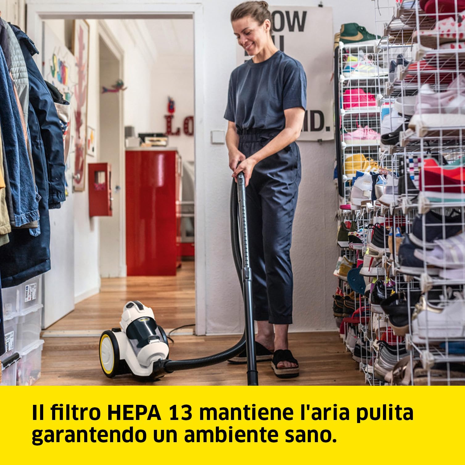 Aspirateur traineau sans sac Karcher VC 3, technologie multicyclonique - 8