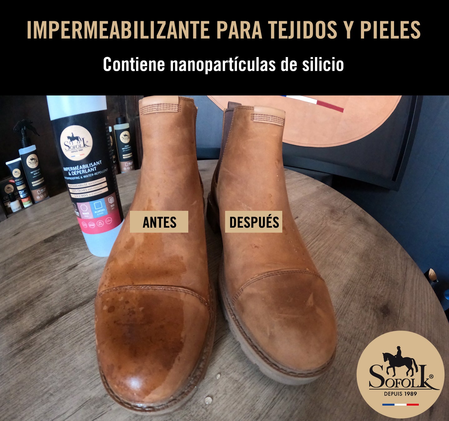 Impermeabilizante repelente e anti-manchas para tecidos e couros SOFOLK - 200ml - 5