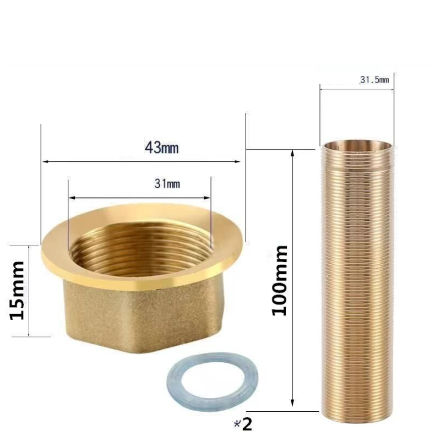 Set 5 Prolunghe Per Rubinetto In Ottone – Misure 10/15/20/25/30 Mm, Per Tubi Acqua E Riscaldamento