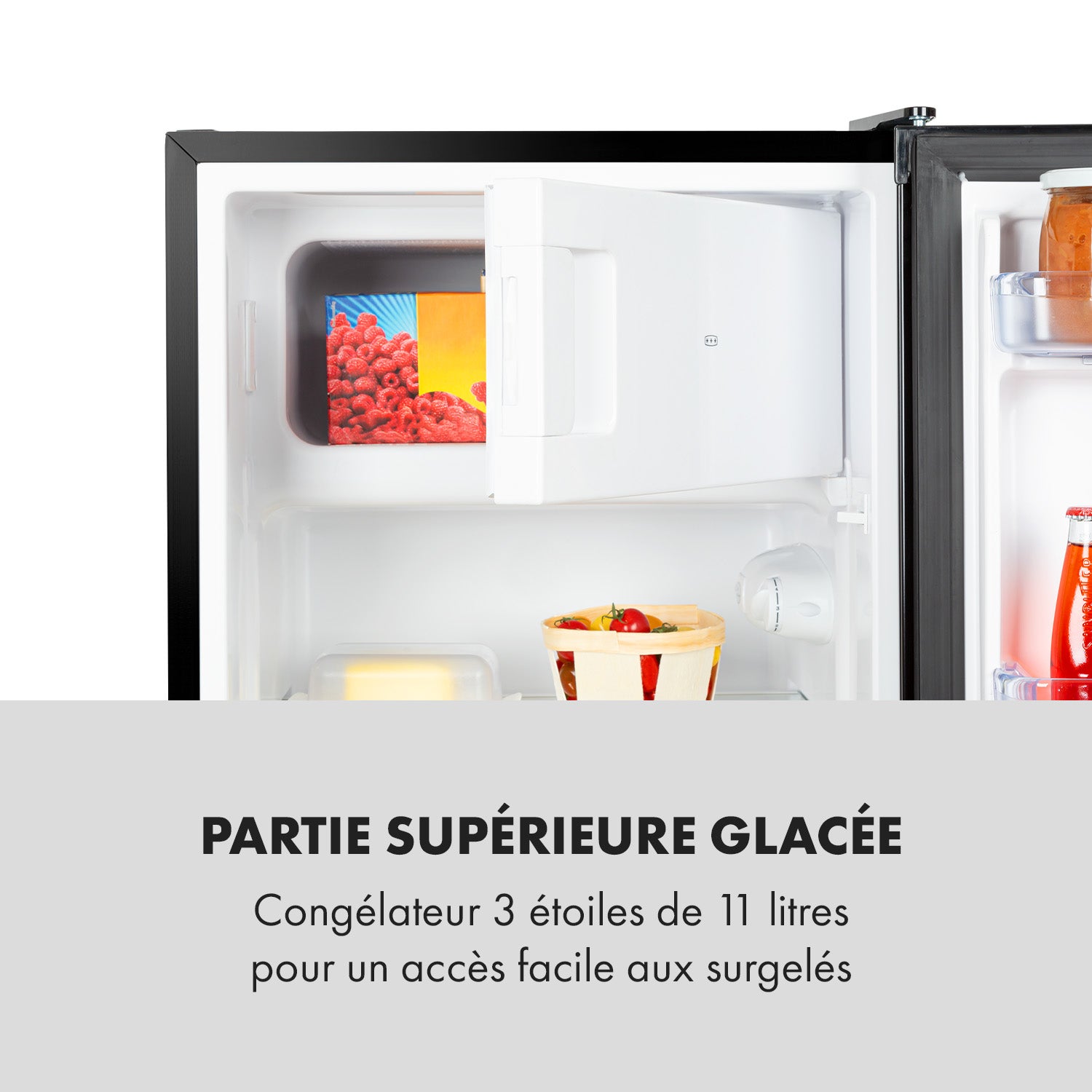 KLARSTEIN Cool Cousin combiné réfrigérateur-congélateur 70/11 litres 40 dB Noir - 7