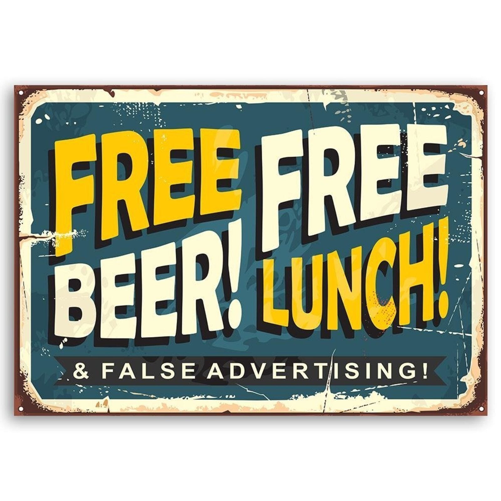 Tableau bière gratuite - 90 x 60 cm - 2