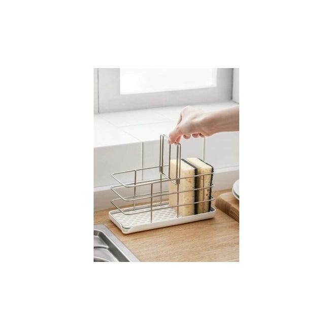 Porta spugna in acciaio inossidabile 304, multifunzionale per lavello da cucina, organizer per lavello, vassoio scolapiatti, porta sapone | Leroy Merlin Porta spugna in acciaio inossidabile 304, multifunzionale per lavello da cucina, organizer per lavello, vassoio scolapiatti, porta sapone | Leroy Merlin