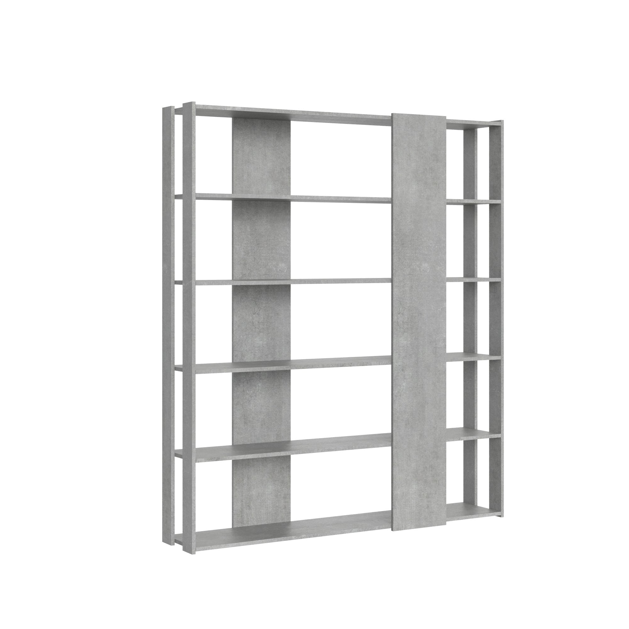 Otwarta biblioteczka Kato B z betonu