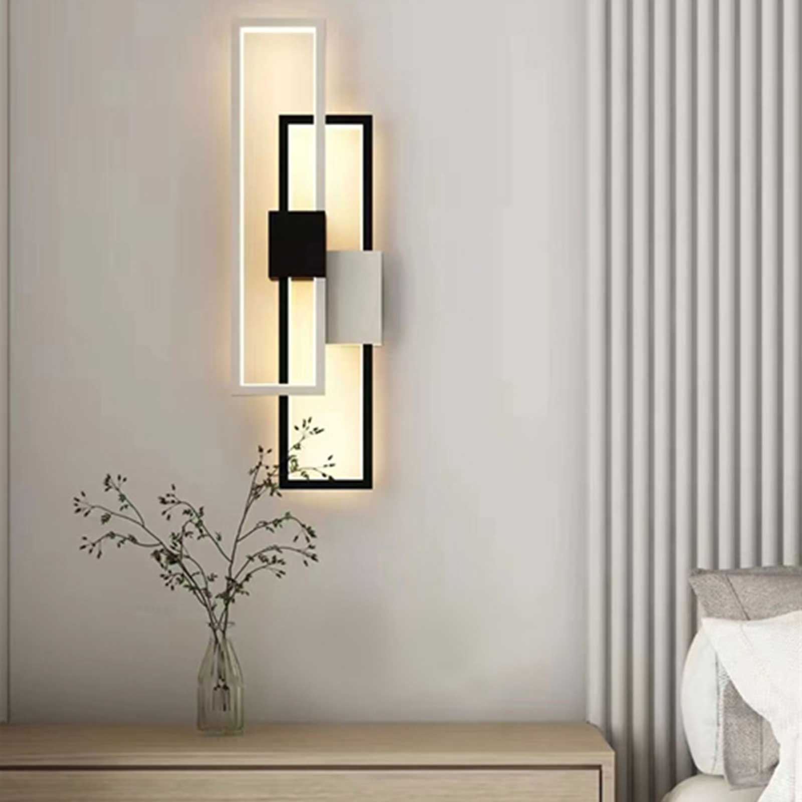 AISKDAN Lampada da Parete Moderna a LED 12W, Lampada da Parete in Metallo Acrilico Dimmerabile, Lampada in Oro per Soggiorno Corridoio Camer | Leroy Merlin